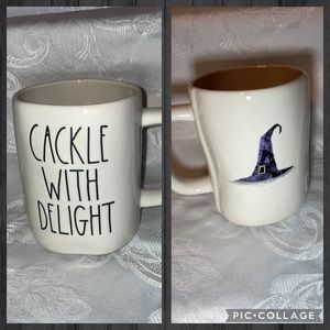 🧙RAE Dunn CACKLE WITH DELIGHT Mug